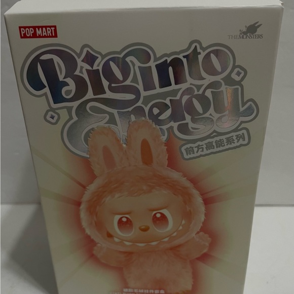 POP MART Hidden-ID The Monsters Labubu Big into Energy Plush - Picture 2 of 5
